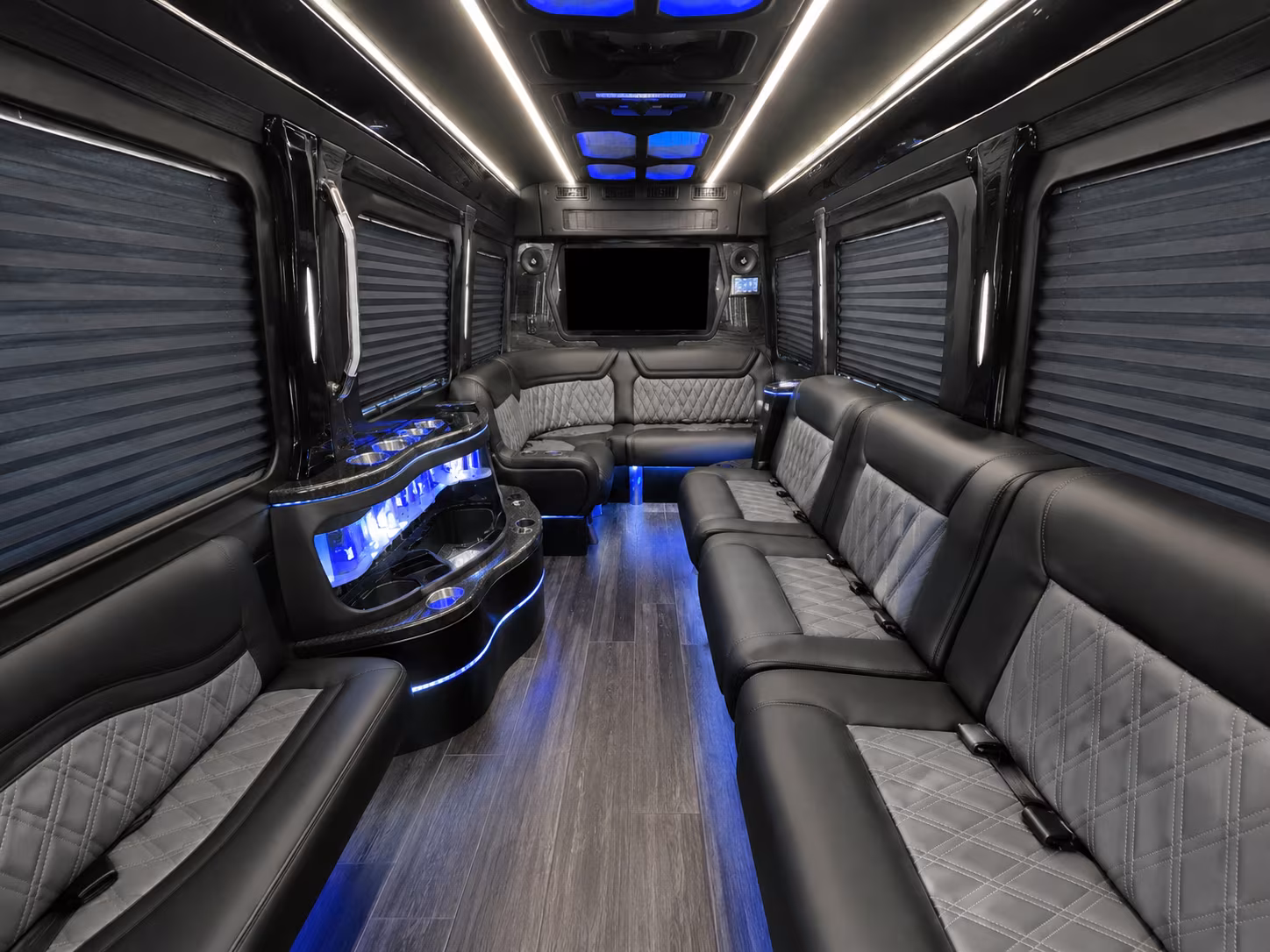 egg harbor 30 passenger party bus interior