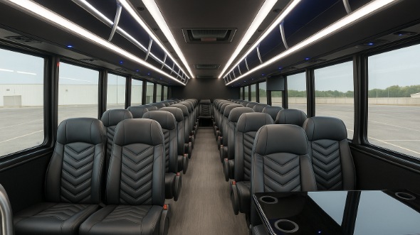 Interior of Charter Bus Company Egg Harbor's 15 Passenger Minibus in Egg Harbor
