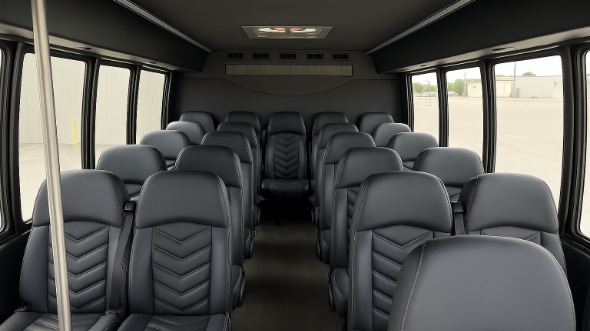 Interior of Charter Bus Company Egg Harbor's 18 Passenger Minibus in Egg Harbor
