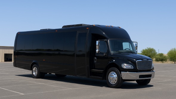 Exterior of Charter Bus Company Egg Harbor's 20 Passenger Mini bus in Egg Harbor