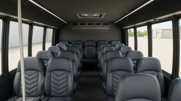 Interior of Charter Bus Company Egg Harbor's 20 Passenger Mini bus in Egg Harbor