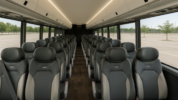Interior of Charter Bus Company Egg Harbor's 25 Passenger Mini bus in Egg Harbor