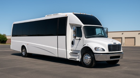 Exterior of Charter Bus Company Egg Harbor's 28 Passenger Mini bus in Egg Harbor