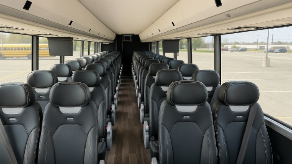 Interior of Charter Bus Company Egg Harbor's 28 Passenger Mini bus in Egg Harbor