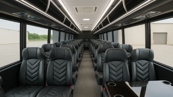 Interior of Charter Bus Company Egg Harbor's 35 Passenger Minibus in Egg Harbor