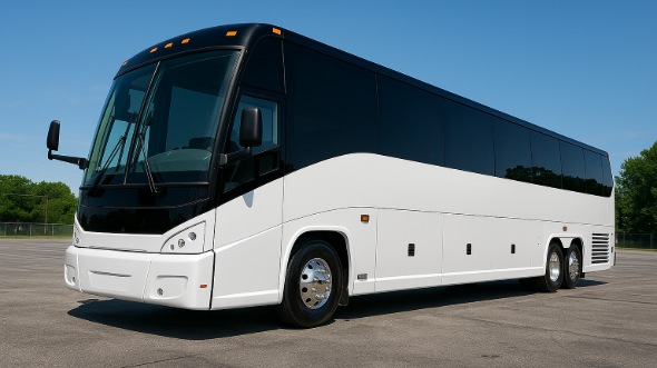 Exterior of Charter Bus Company Egg Harbor's 50 Passenger Charter Bus in Egg Harbor