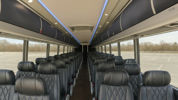 Interior of Charter Bus Company Egg Harbor's 50 Passenger Charter Bus in Egg Harbor