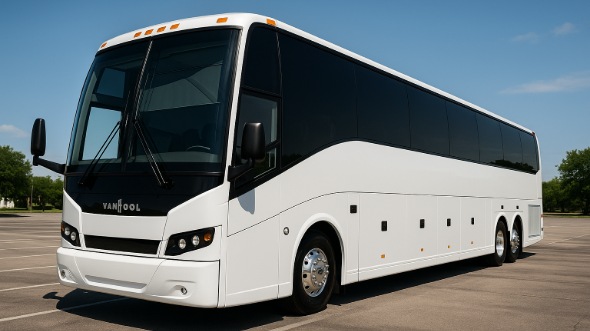 Exterior of Charter Bus Company Egg Harbor's 54 Passenger Charter Bus in Egg Harbor