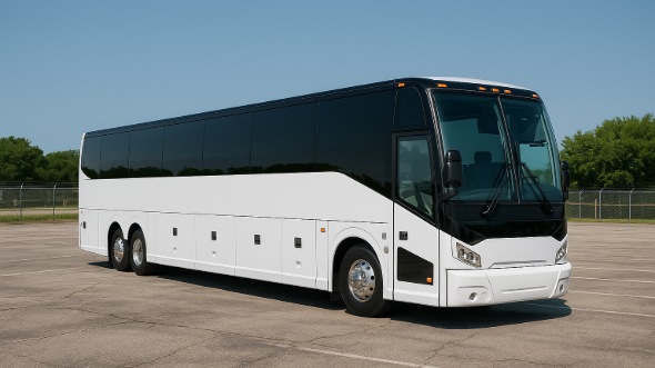Exterior of Charter Bus Company Egg Harbor's 55 Passenger Charter Bus in Egg Harbor