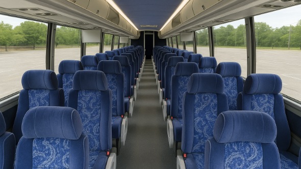 Interior of Charter Bus Company Egg Harbor's 55 Passenger Charter Bus in Egg Harbor