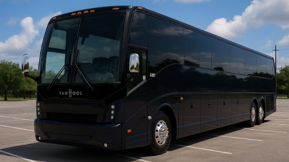 Exterior of Charter Bus Company Egg Harbor's 56 Passenger Charter Bus in Egg Harbor