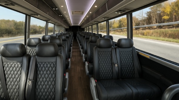 egg harbor 25 passenger minibus inside