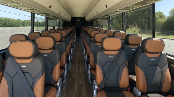 egg harbor 56 passenger charter bus inside