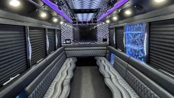 egg harbor party bus rental interior