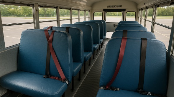 Interior of Charter Bus Company Egg Harbor's School Bus in Egg Harbor