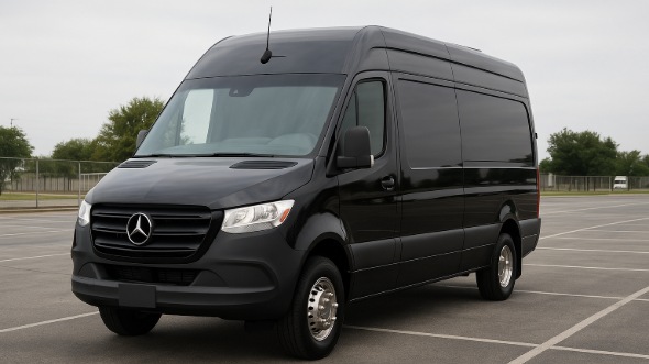 Exterior of Charter Bus Company Egg Harbor's Sprinter Van Rental With Driver in Egg Harbor